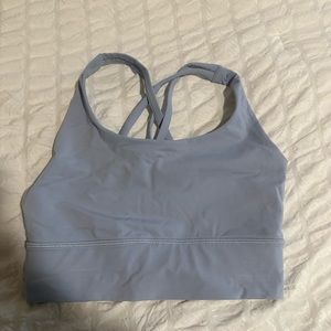 Lululemon blue linen energy bra
